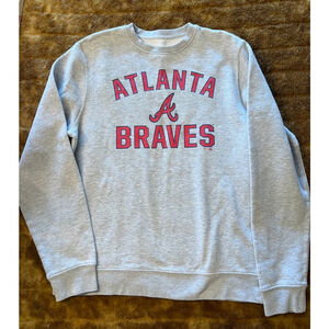 Atlanta Braves Baseball heather gray sweatshirt. Size large. like new.